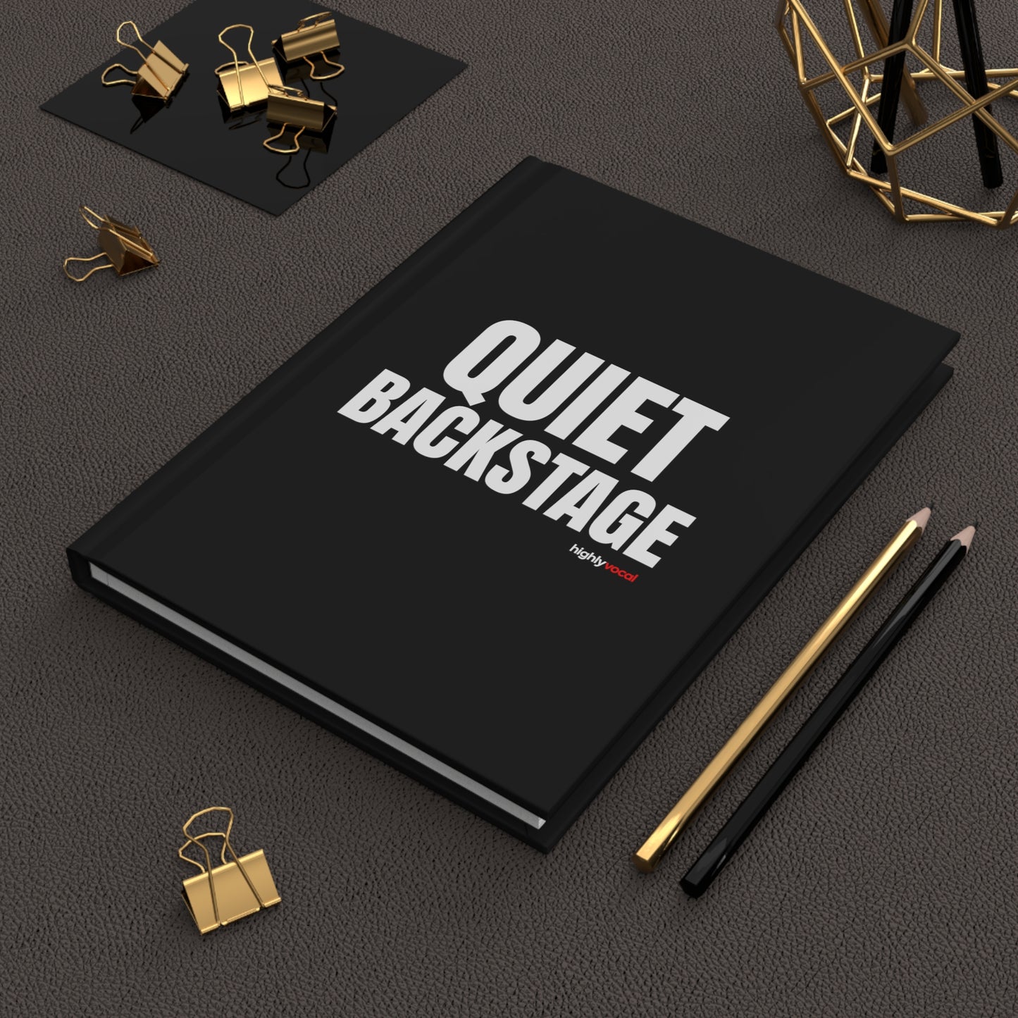 Quiet Backstage Journal - Black - Highly Vocal