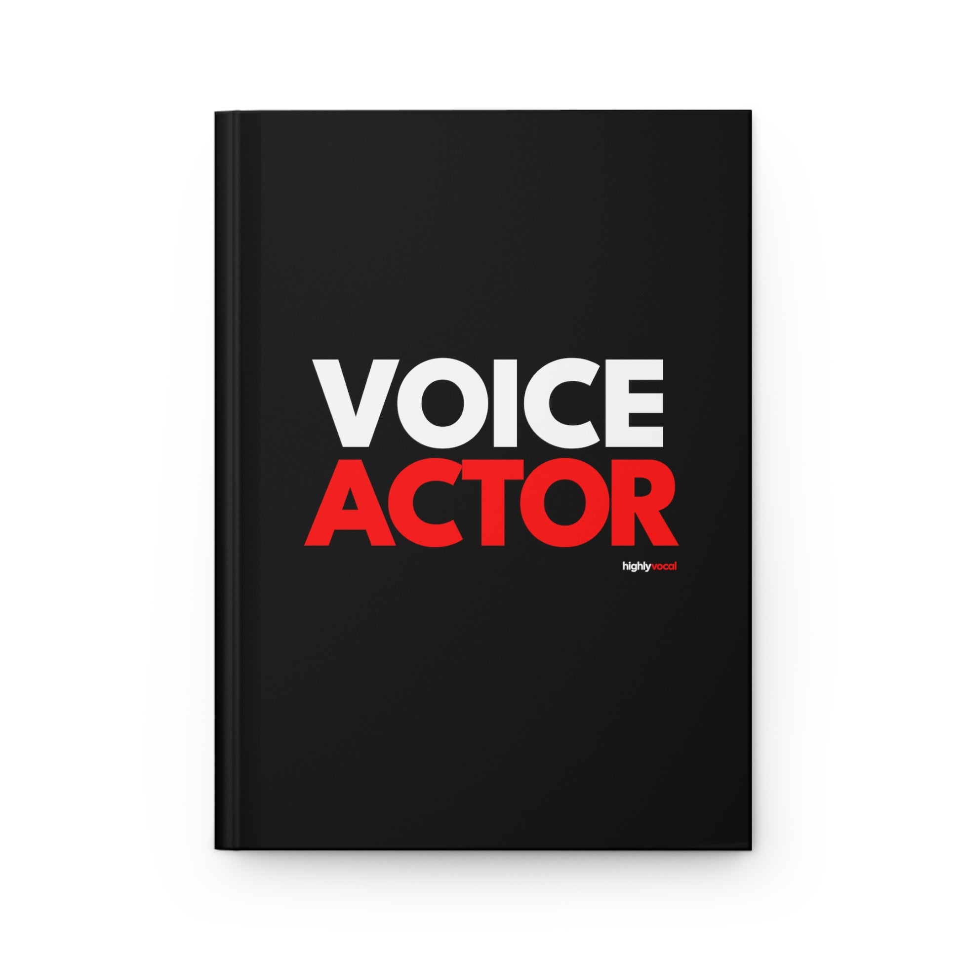 Voice Actor Journal - Black - Highly Vocal