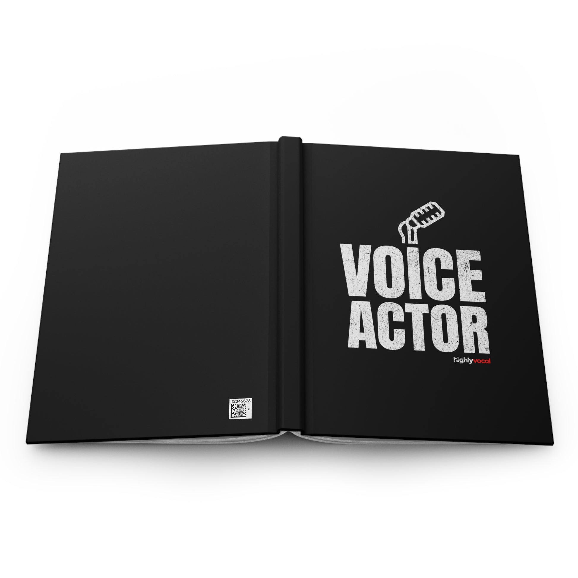 Voice Actor Journal - Black - Highly Vocal