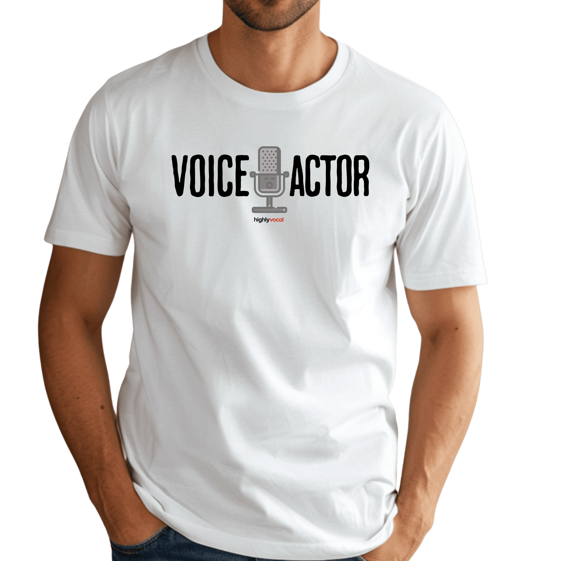 Voice Actor Mic T-shirt - Highly Vocal