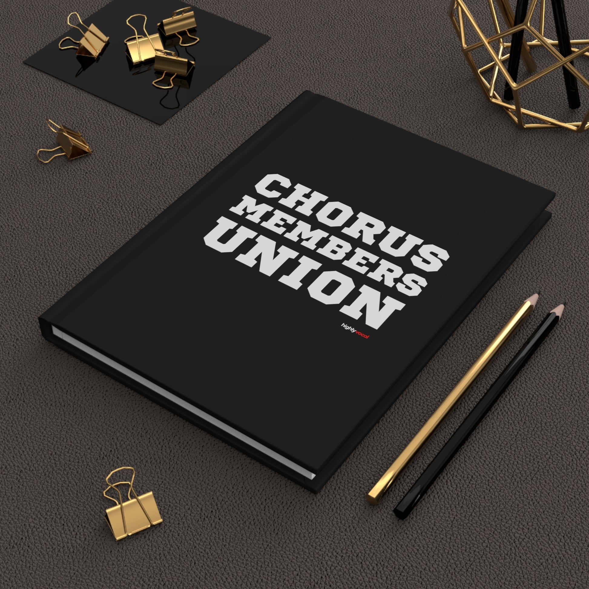 Chorus Members Union Journal - Black - Highly Vocal