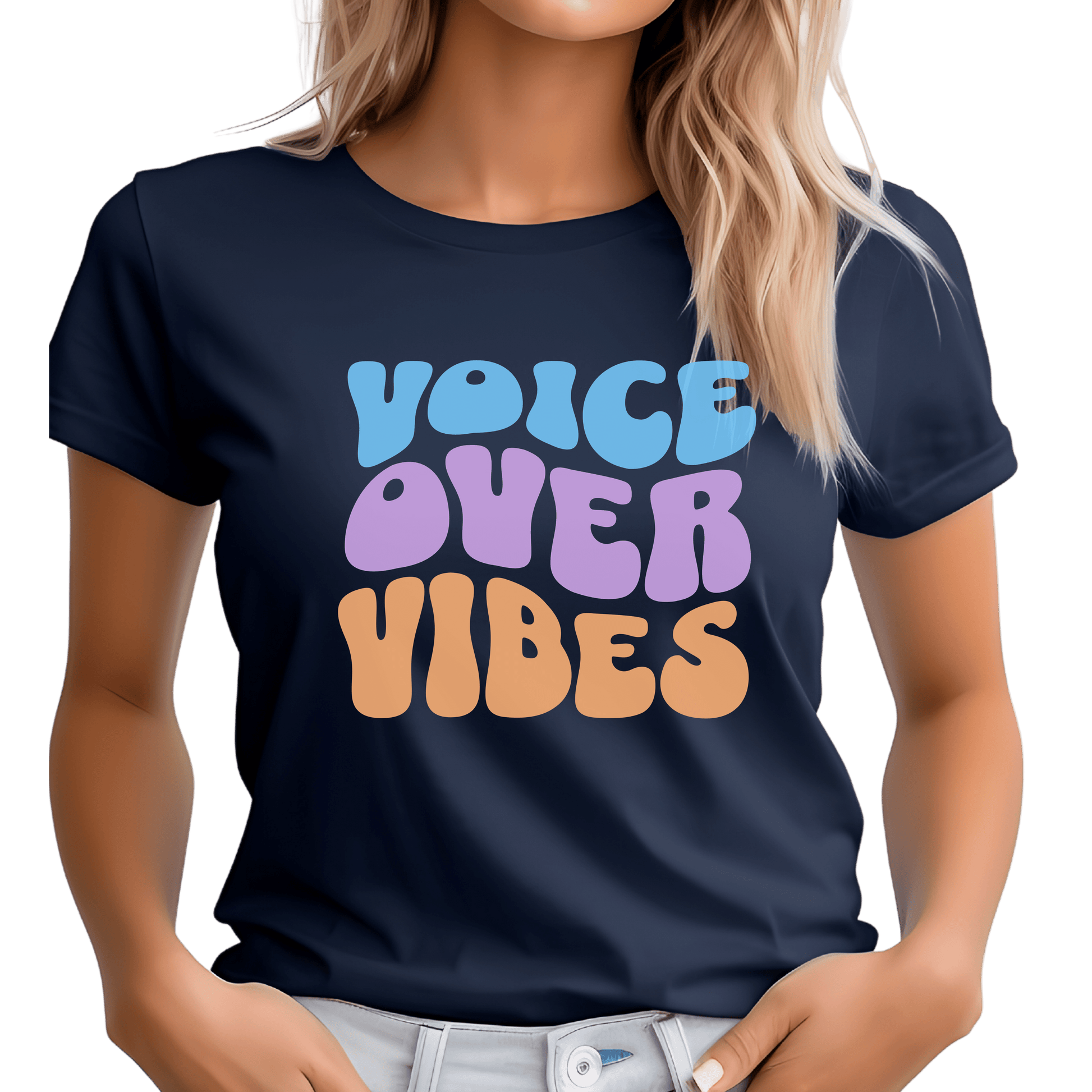 Retro Voice Over Vibes T-shirt - Highly Vocal