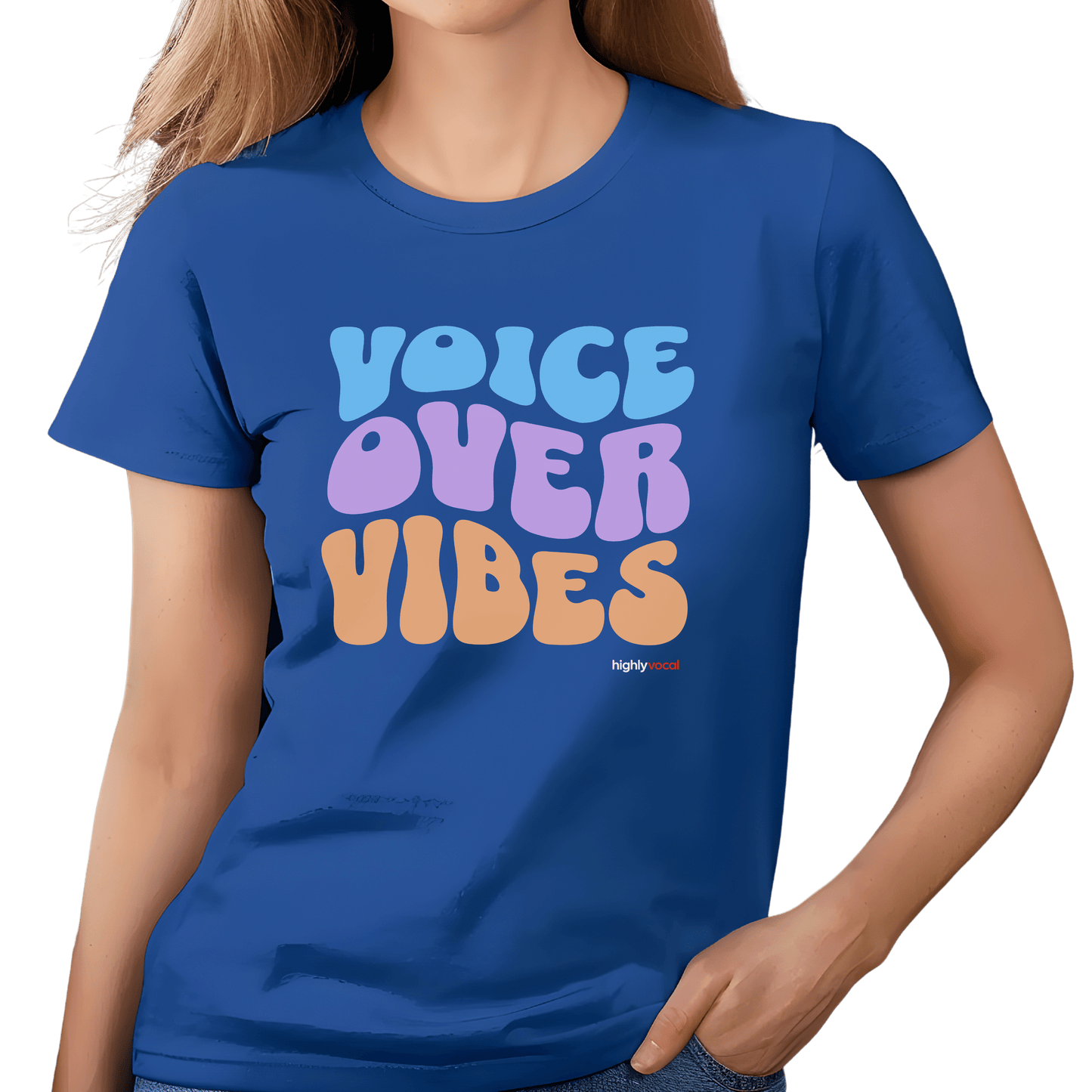 Retro Voice Over Vibes T-shirt - Highly Vocal