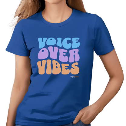 Retro Voice Over Vibes T-shirt - Highly Vocal