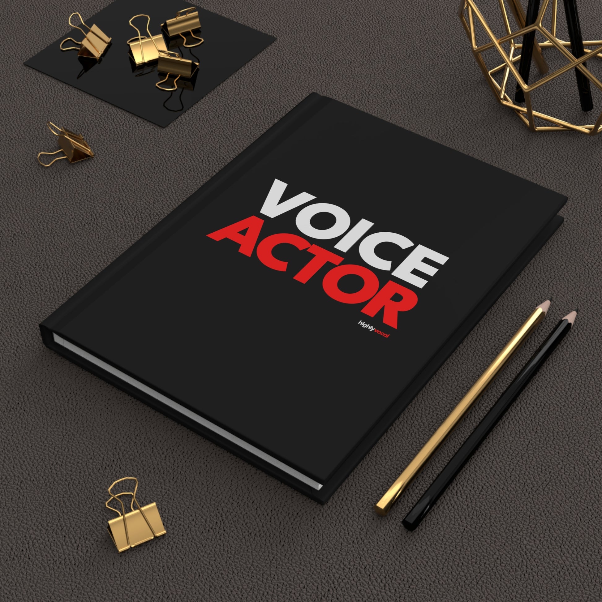 Voice Actor Journal - Black - Highly Vocal