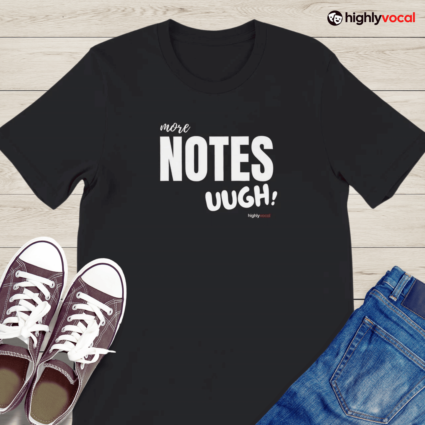 Actor Notes T - Shirt for Actors and Theatre Lovers - Highly Vocal