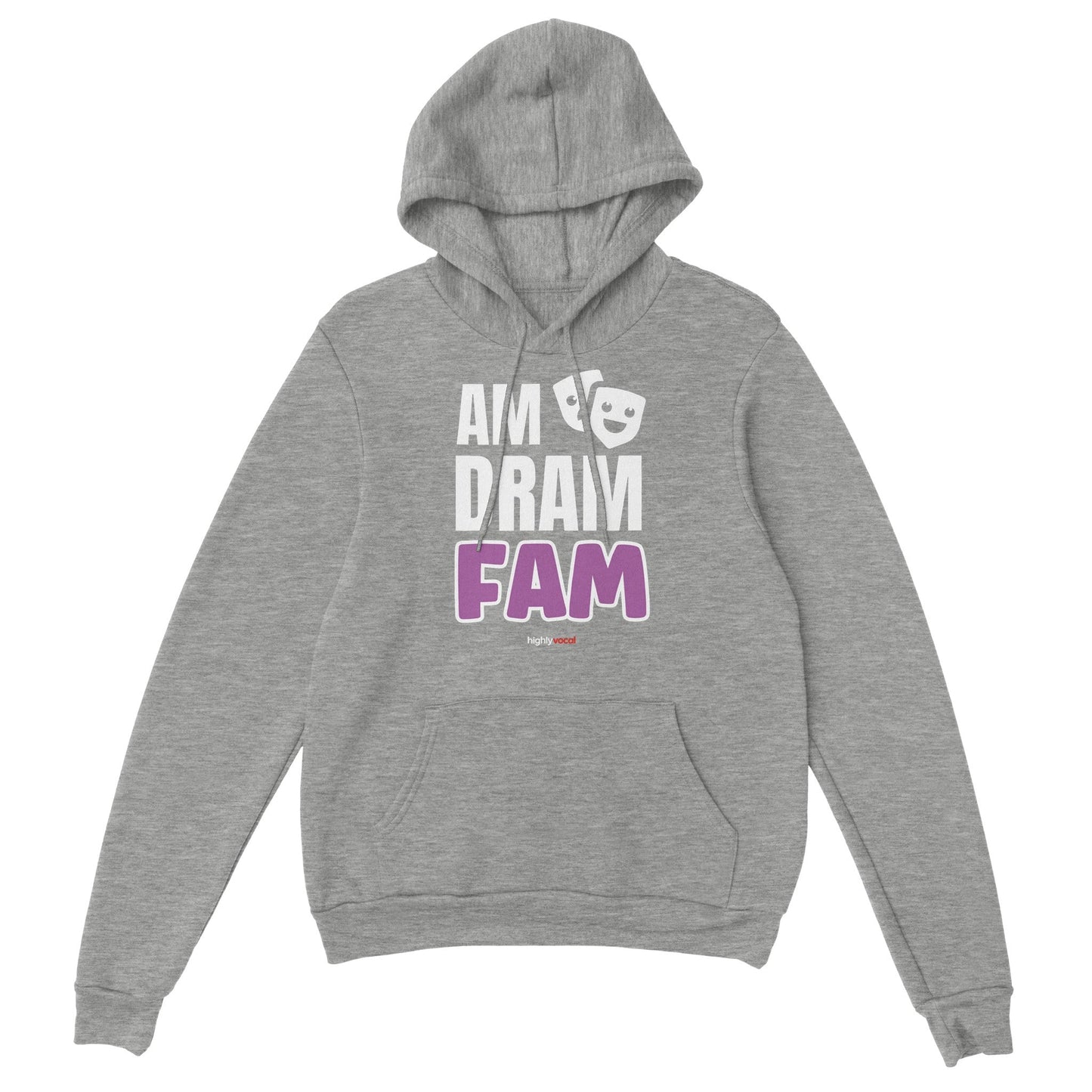 Am Dram Fam Hoodie for Amateur & Community Theatre Lovers - Highly Vocal