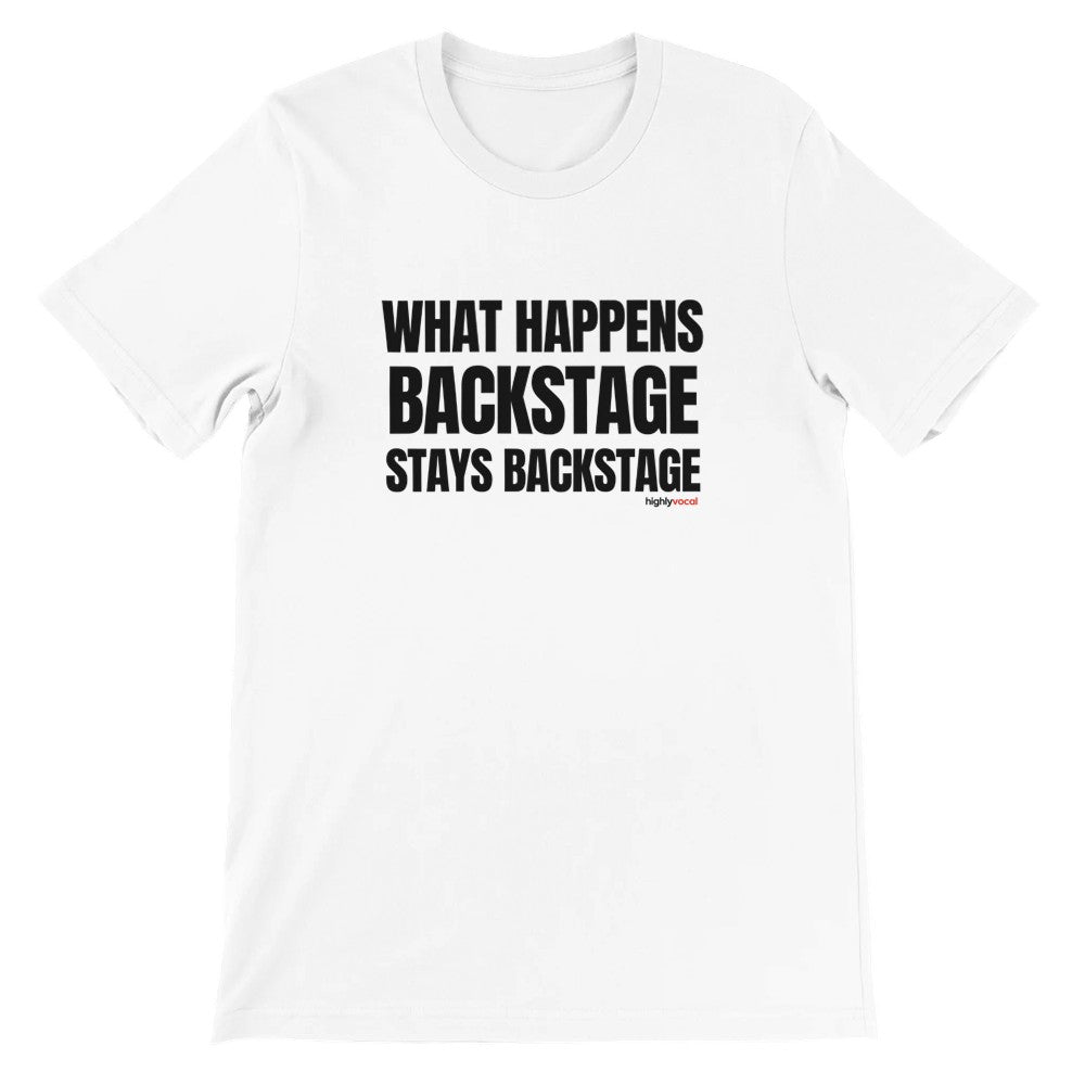 Backstage T-Shirt - Print Material