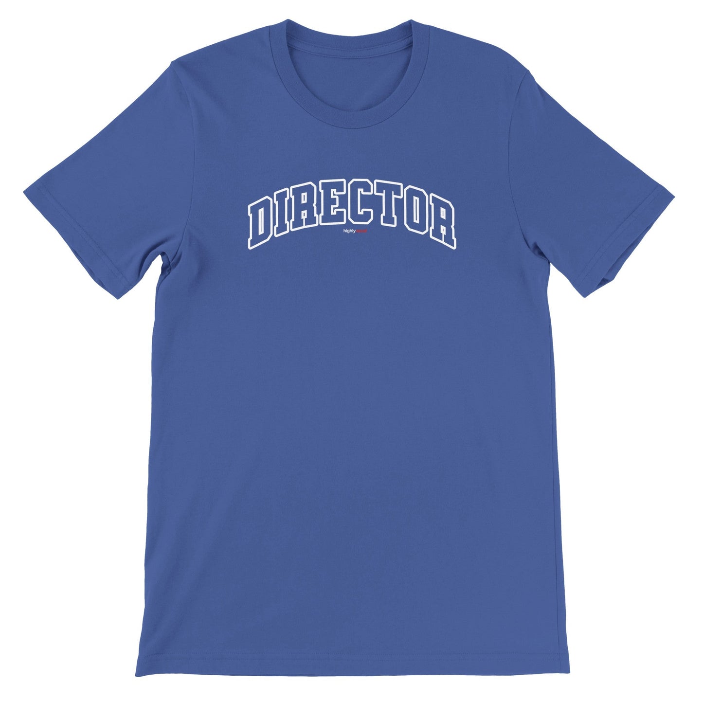 Director Varsity Style T-Shirt - True Royal / S - Print Material