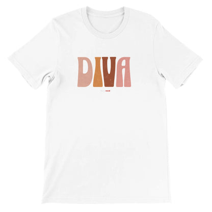 Diva T-Shirt - White / S - Print Material