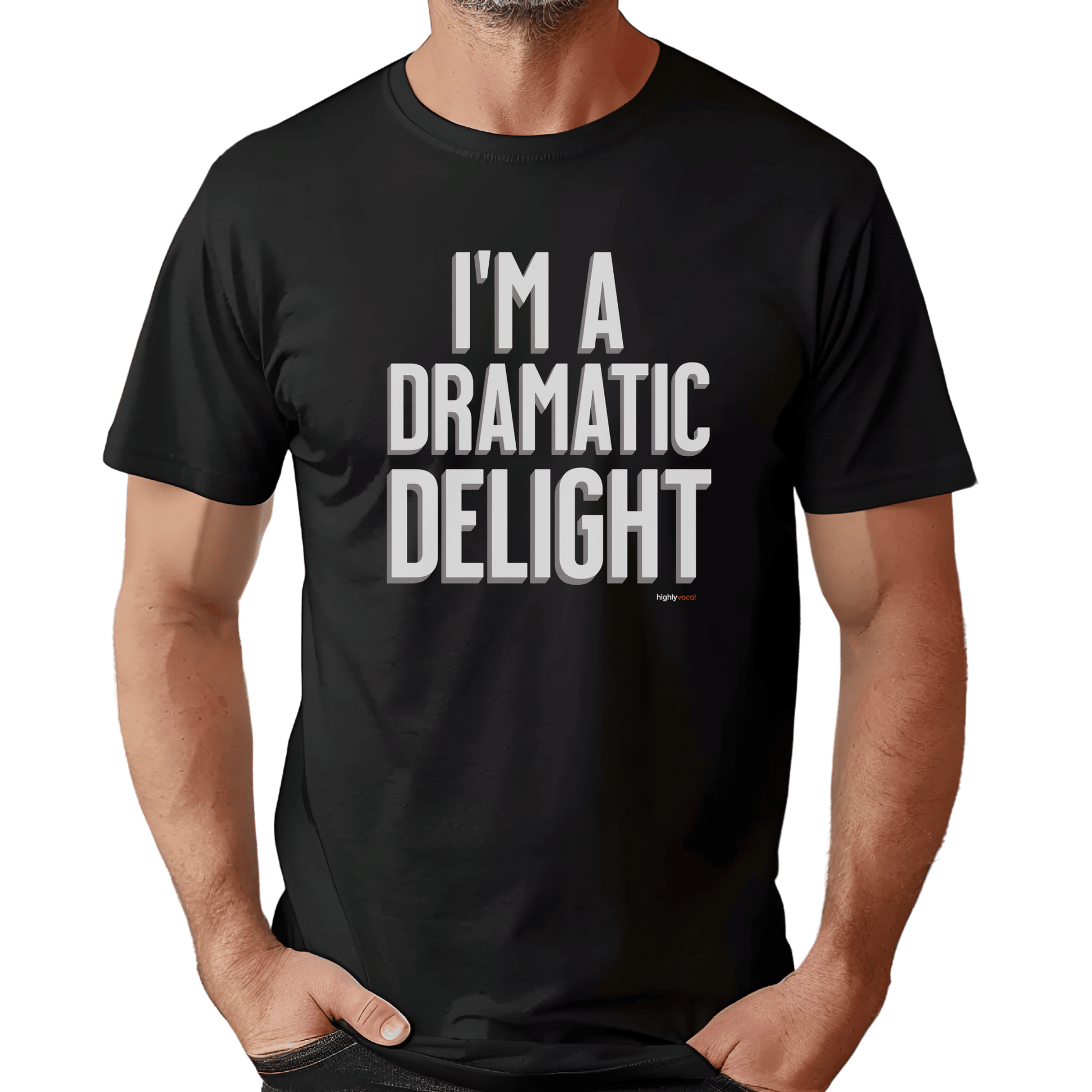 Dramatic Delight T-Shirt - Print Material