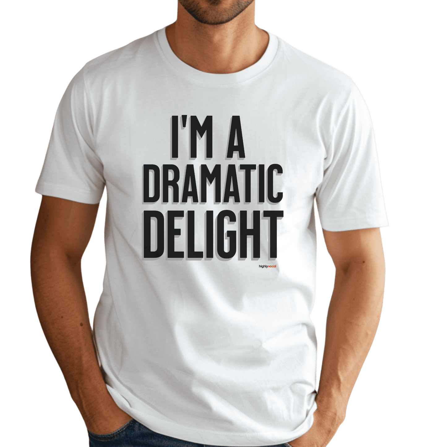 Dramatic Delight T-Shirt - Print Material