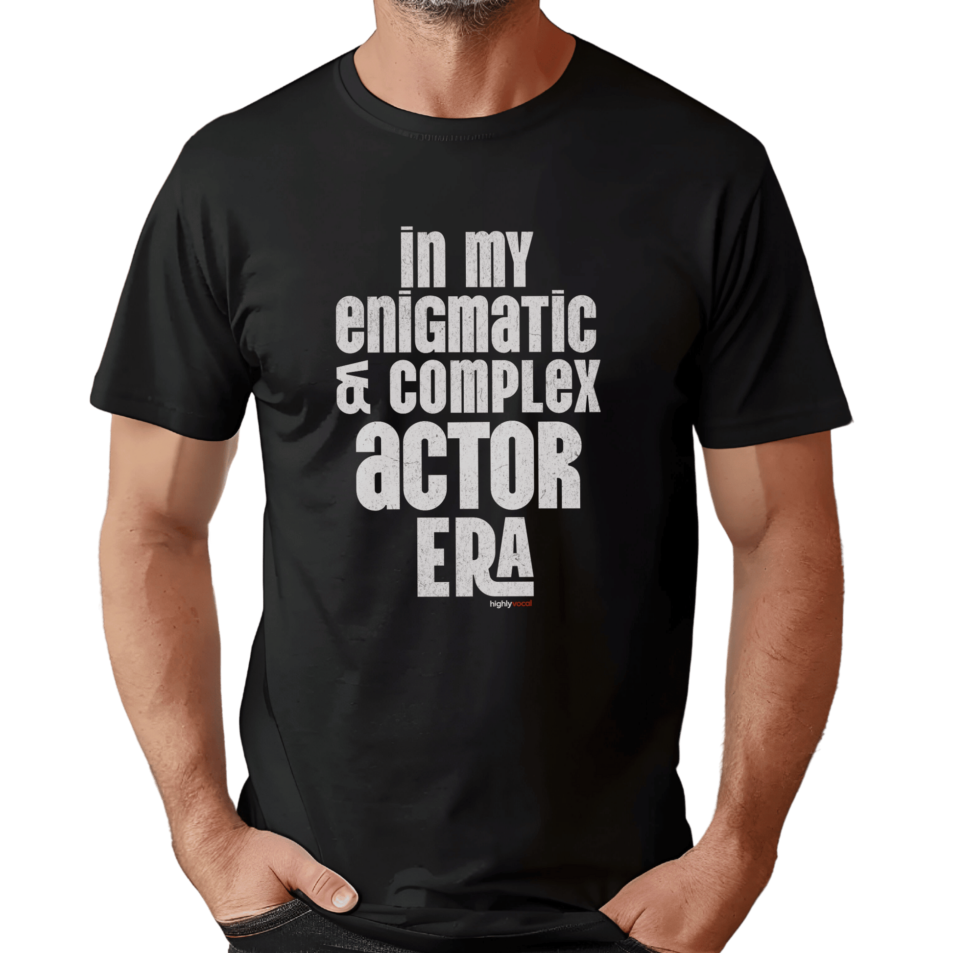 Enigmatic Actor Era T-Shirt - Print Material