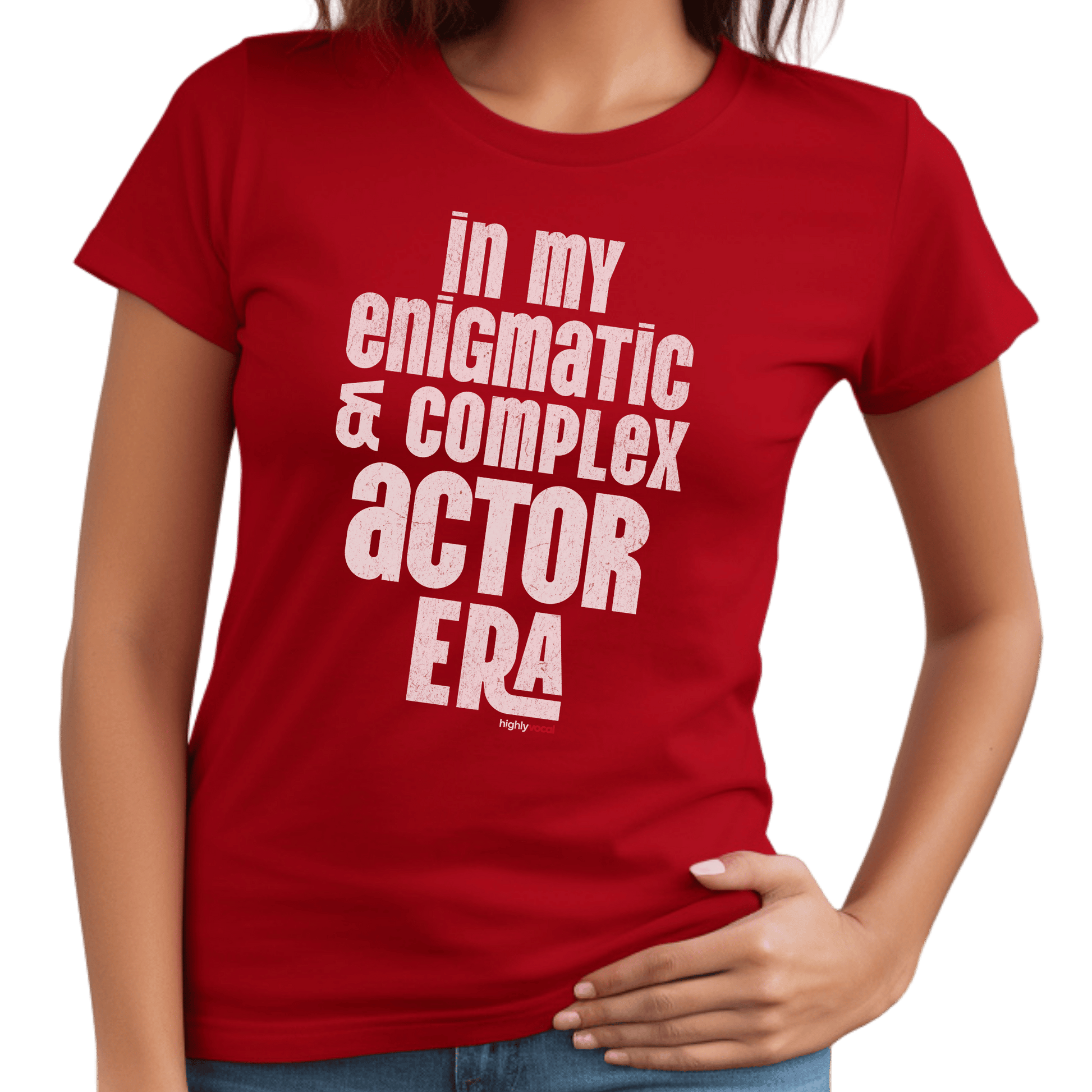 Enigmatic Actor Era T-Shirt - Print Material