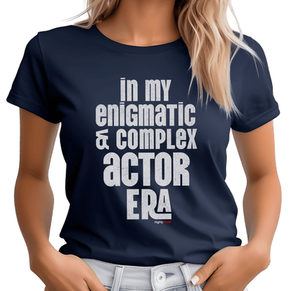 Enigmatic Actor Era T-Shirt - Print Material