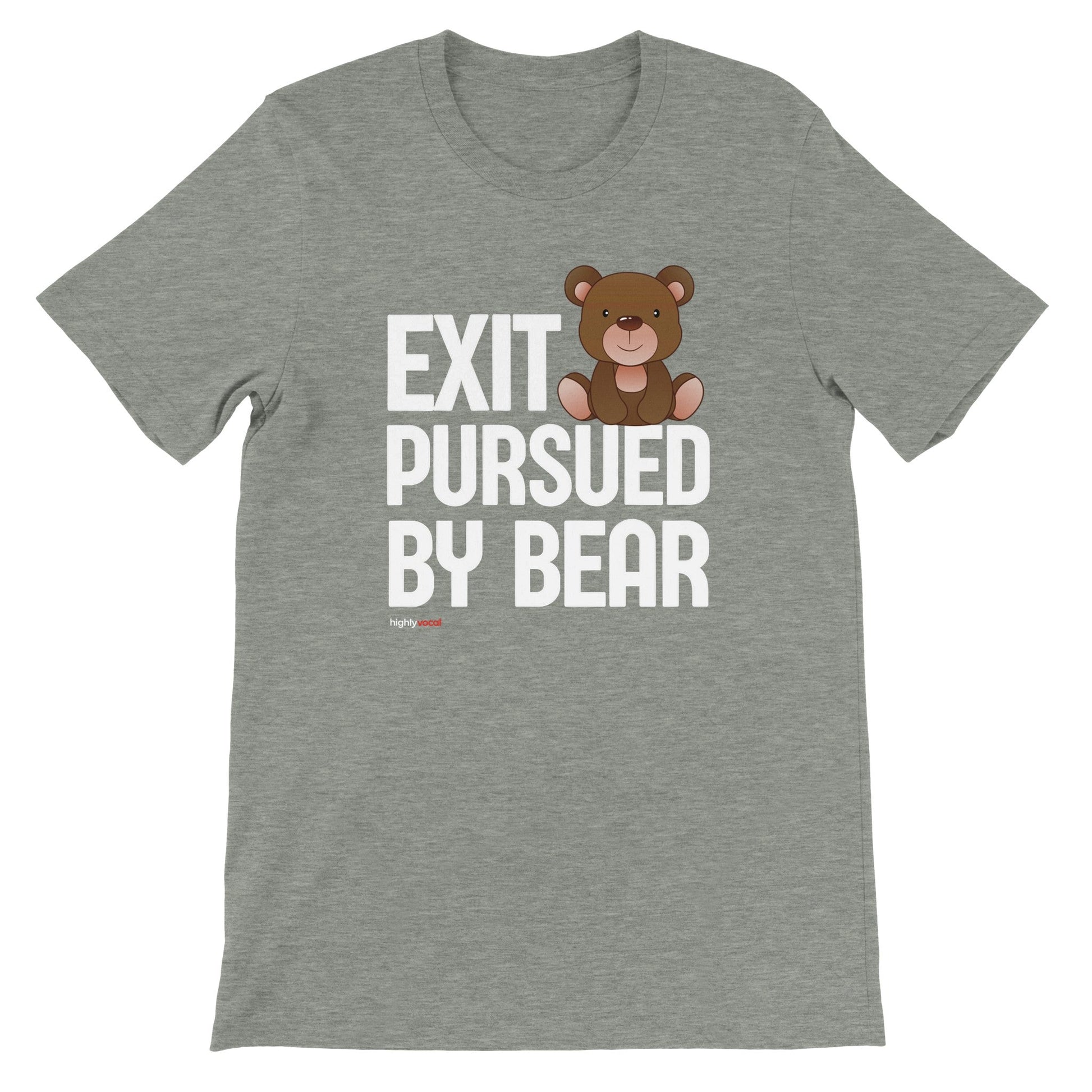 Exit Pursued By Bear T-Shirt - Athletic Heather / S - Print Material