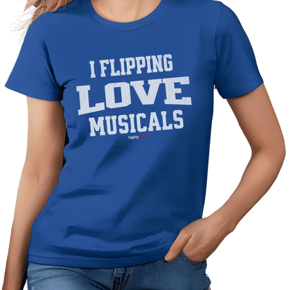 Flippin Love Musicals T-Shirt - Print Material