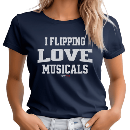 Flippin Love Musicals T-Shirt - Print Material