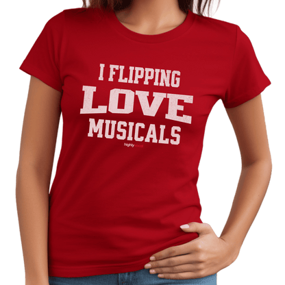 Flippin Love Musicals T-Shirt - Print Material