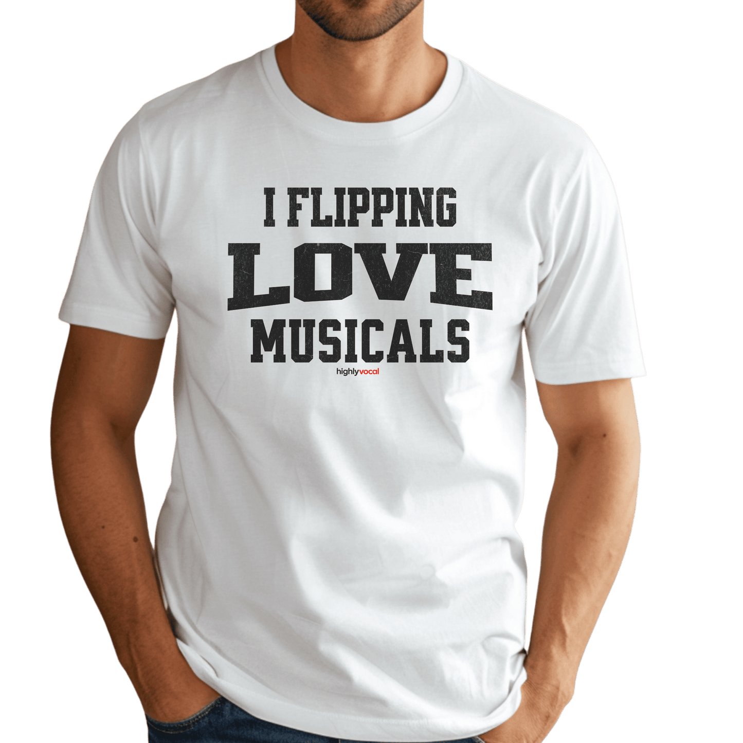 Flippin Love Musicals T-Shirt - Print Material