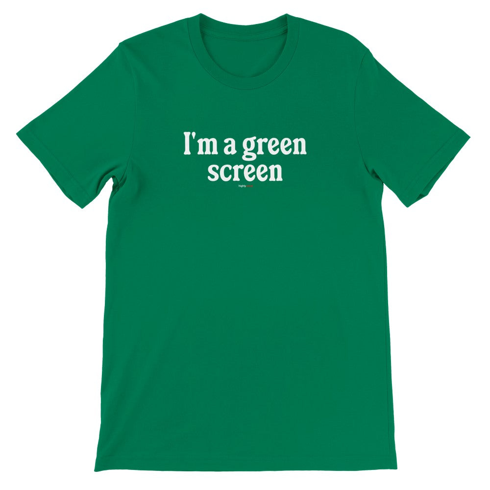 Green Screen T-Shirt - S - Print Material