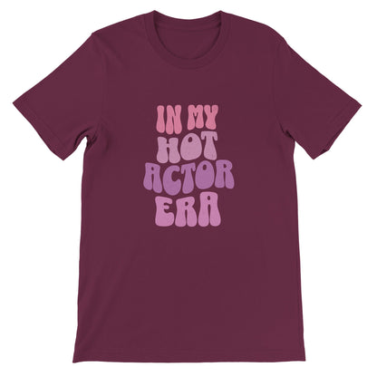 Hot Actor Era T-Shirt - Maroon / S - Print Material