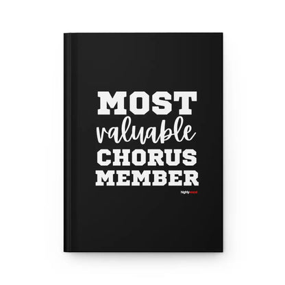 Most Valuable Chorus Member Journal - Black - Highly Vocal