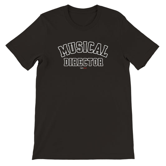 Musical Director Varsity Style T-Shirt - Black / S - Print Material