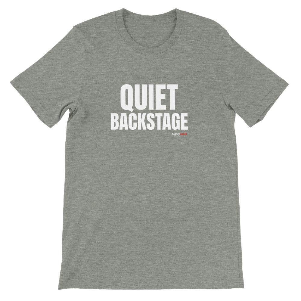 Quiet Backstage T-Shirt - Print Material