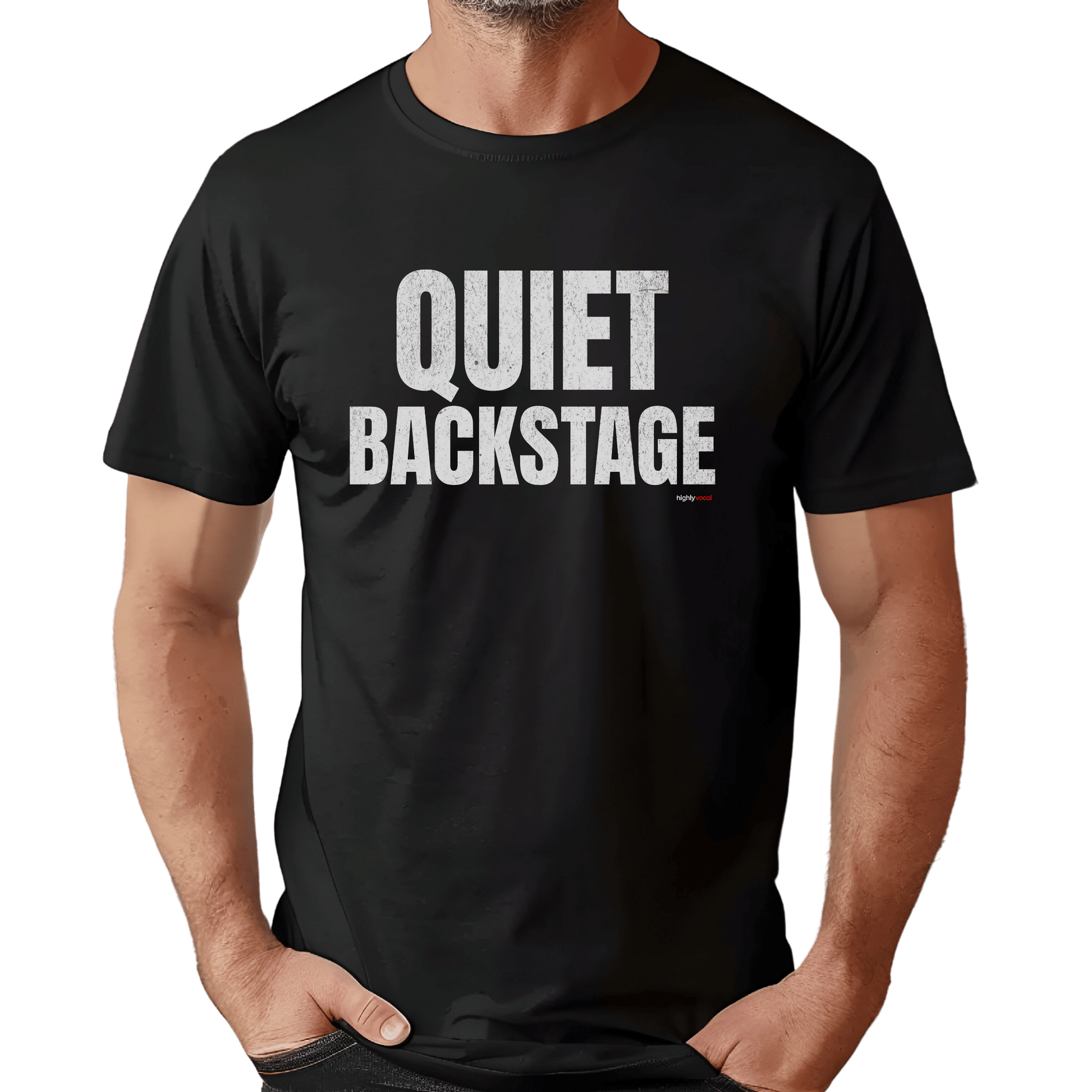 Quiet Backstage T-Shirt - Print Material