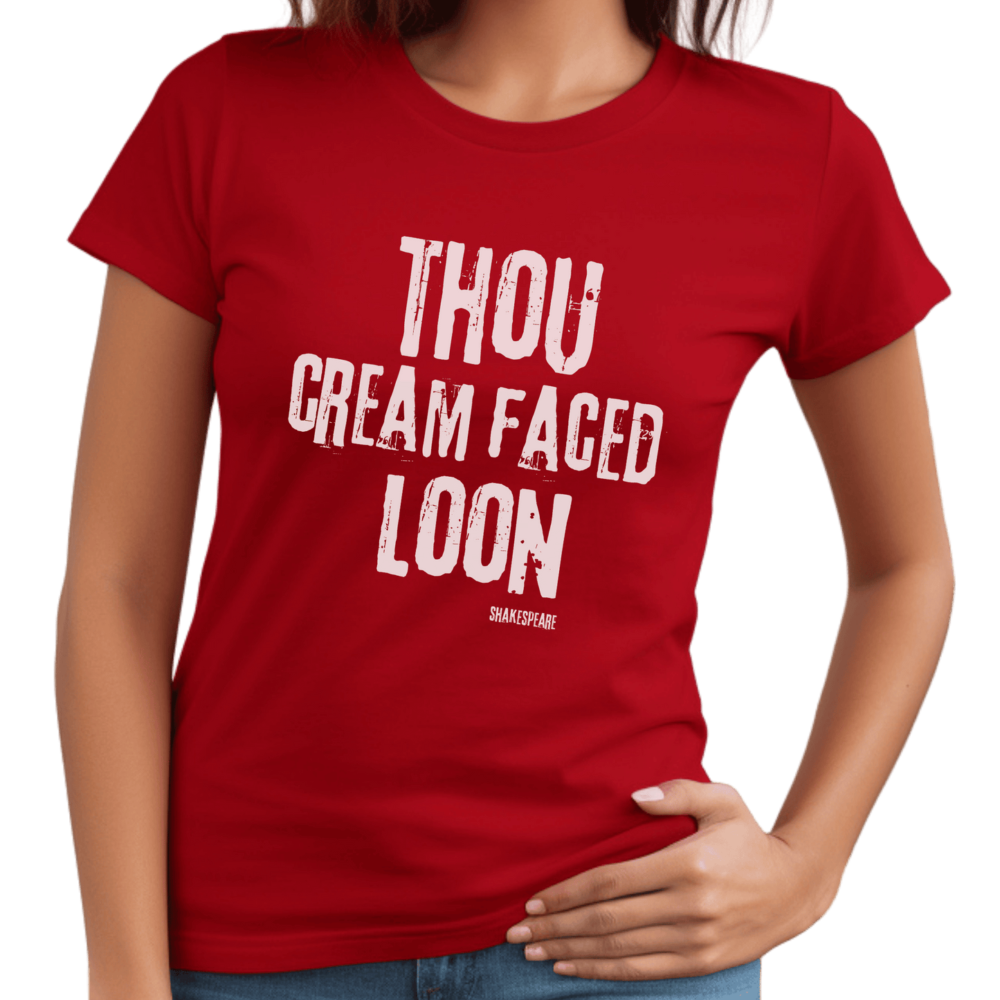 Sassy Shakespeare Cream Faced Loon T-Shirt