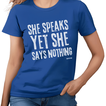 Sassy Shakespeare She Speaks T-Shirt