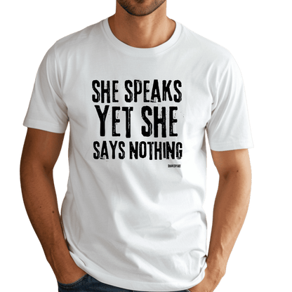 Sassy Shakespeare She Speaks T-Shirt