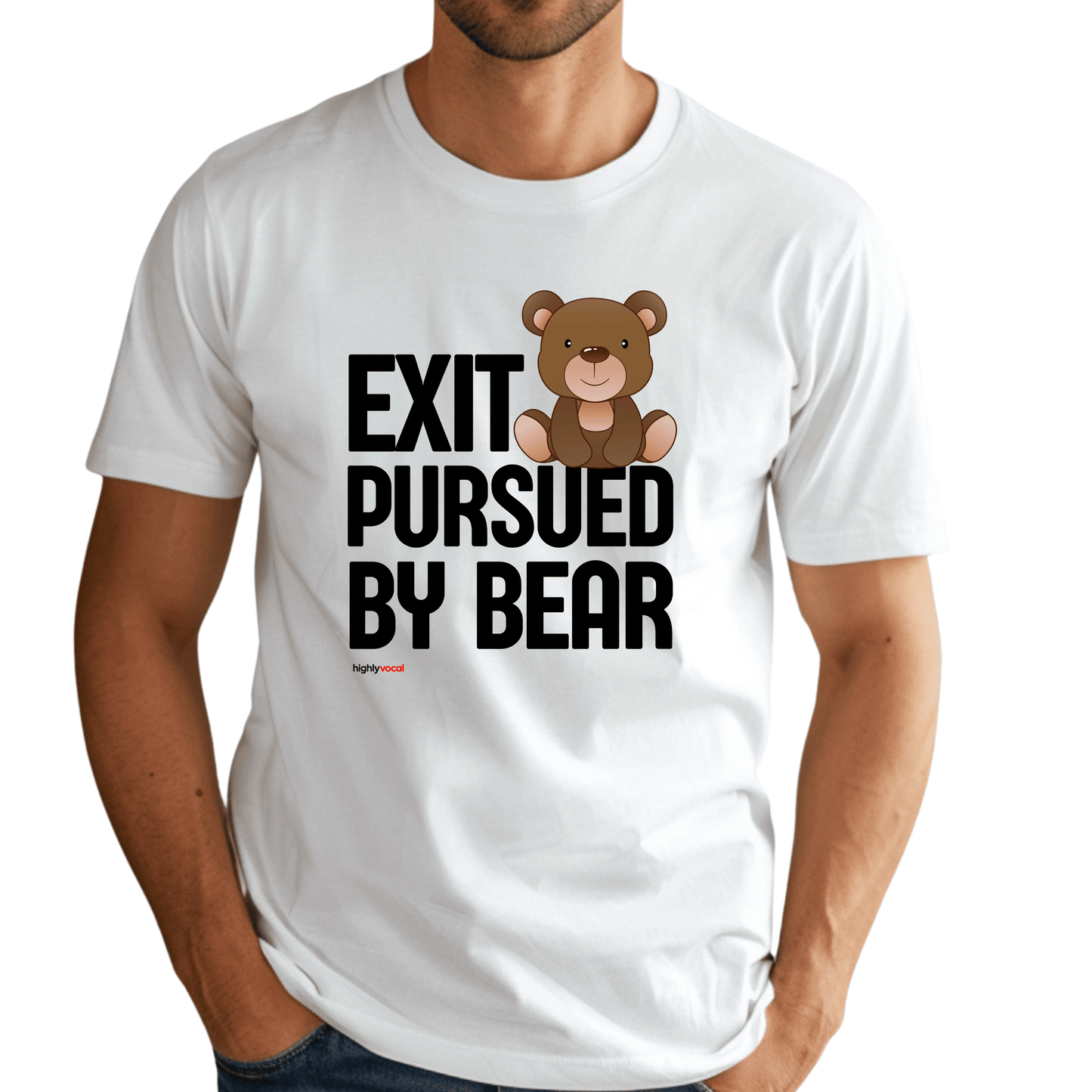 Shakespeare Exit Pursued By Bear T - Shirt for Theatre Lovers - Highly Vocal