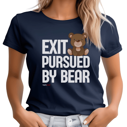 Shakespeare Exit Pursued By Bear T - Shirt for Theatre Lovers - Highly Vocal