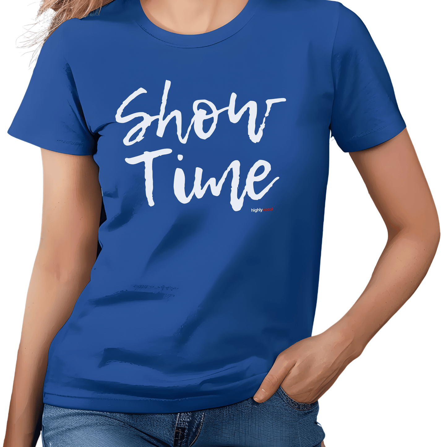 Show Time T - Shirt for Actors and Musical Theatre Lovers - Highly Vocal