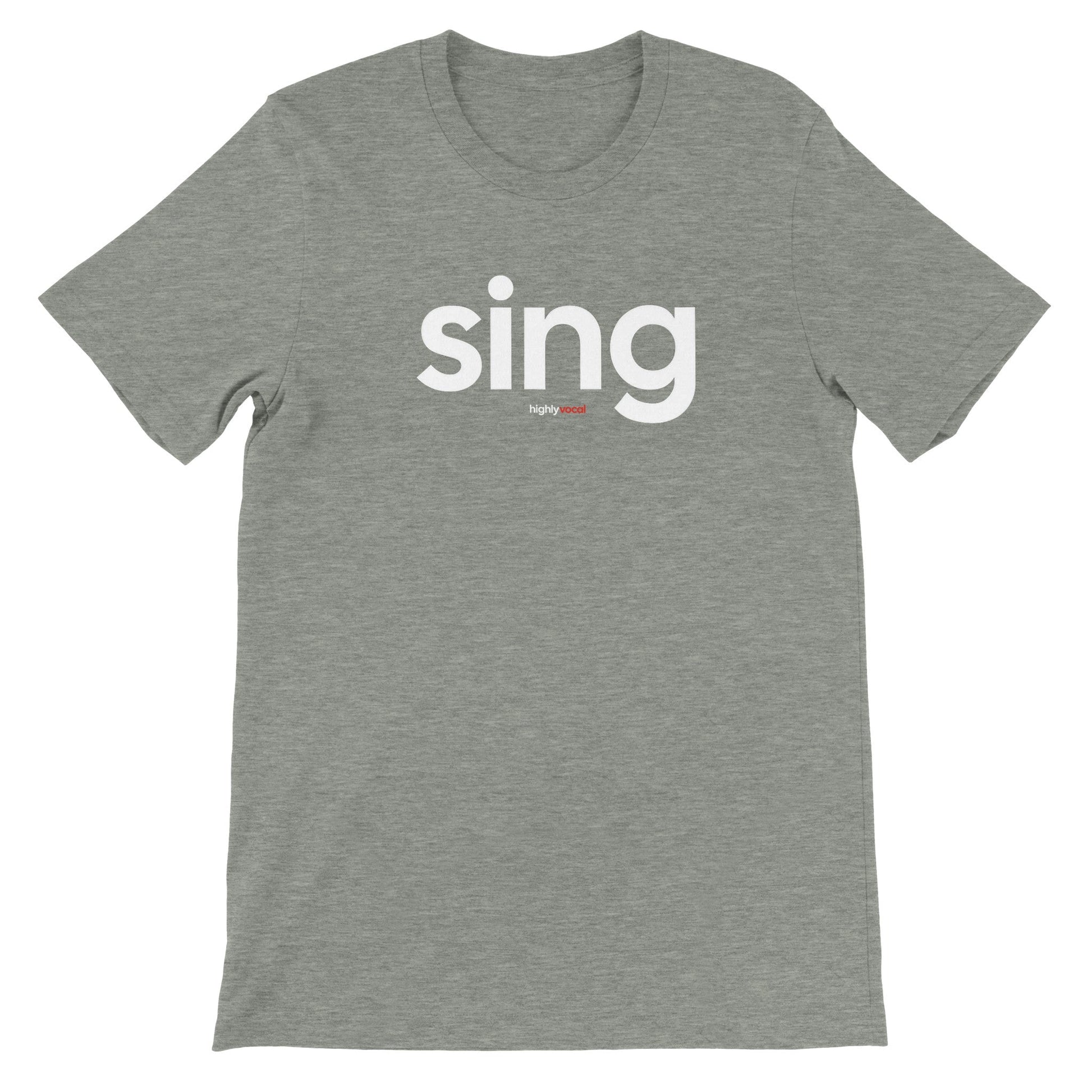 Sing T-Shirt - Athletic Heather / S - Print Material