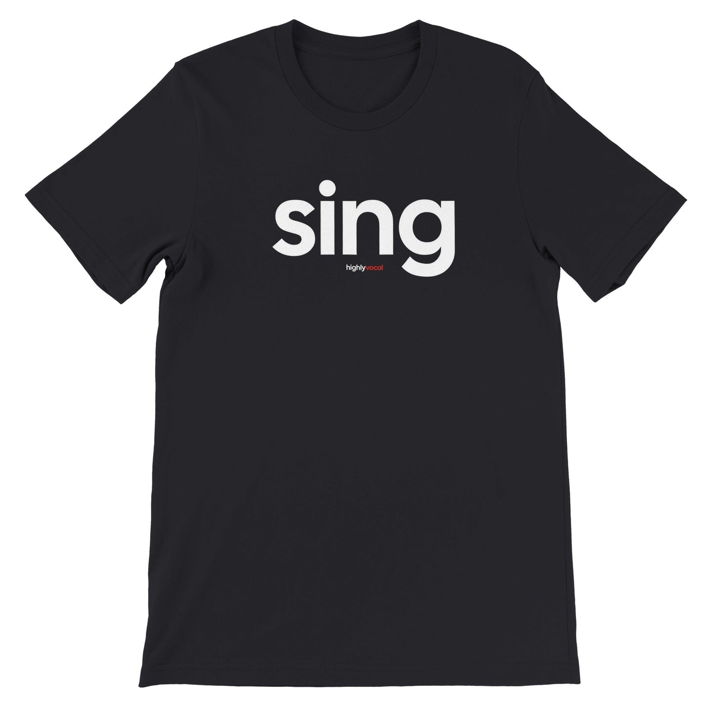 Sing T-Shirt - Black / S - Print Material