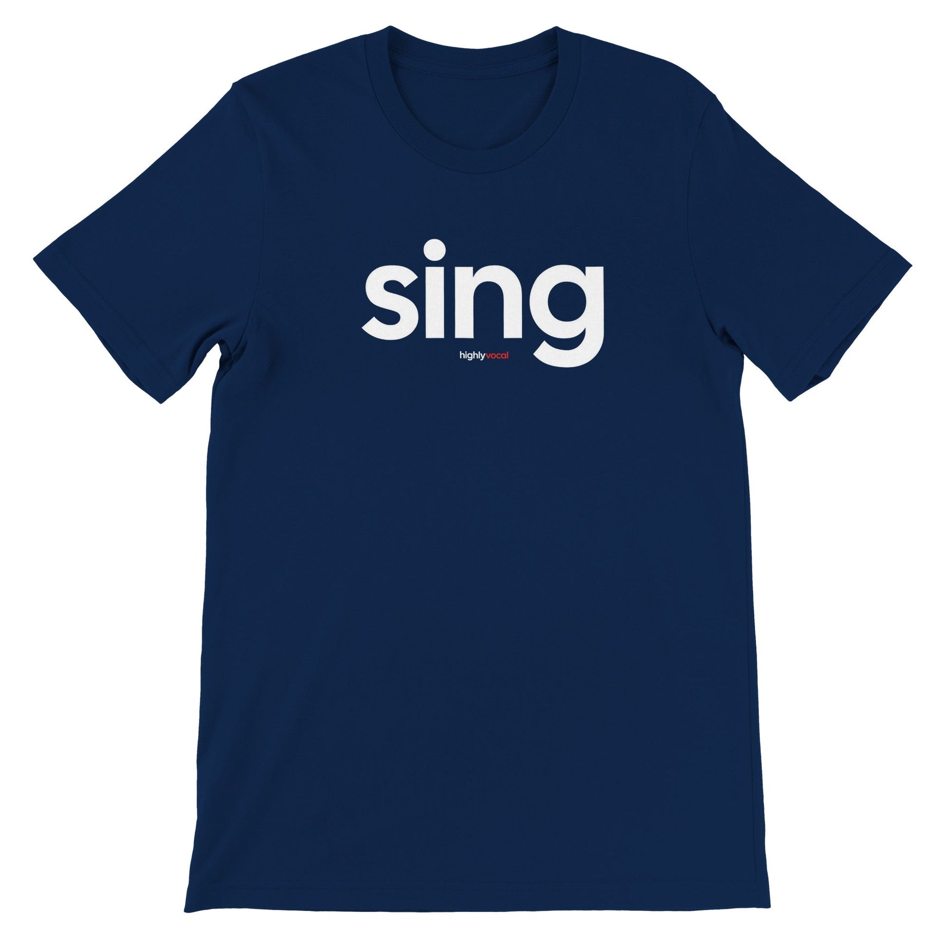 Sing T-Shirt - Navy / S - Print Material