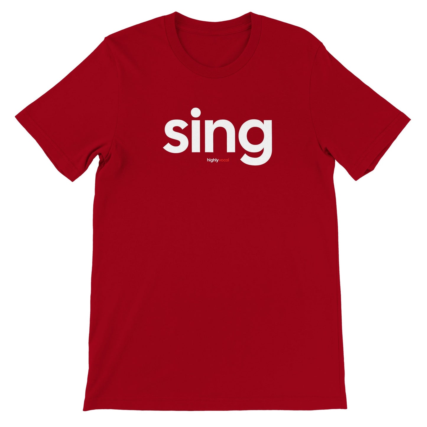 Sing T-Shirt - Red / S - Print Material