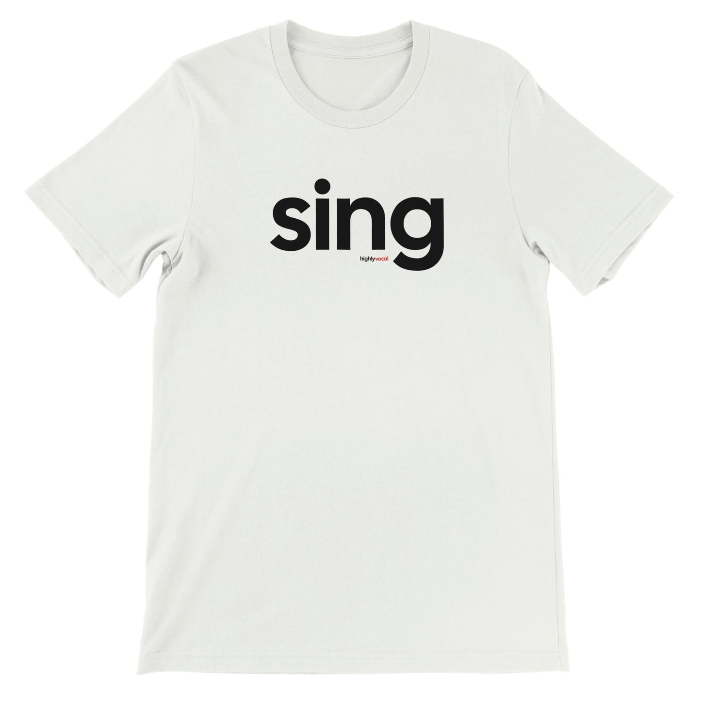 Sing T-Shirt - White / S - Print Material