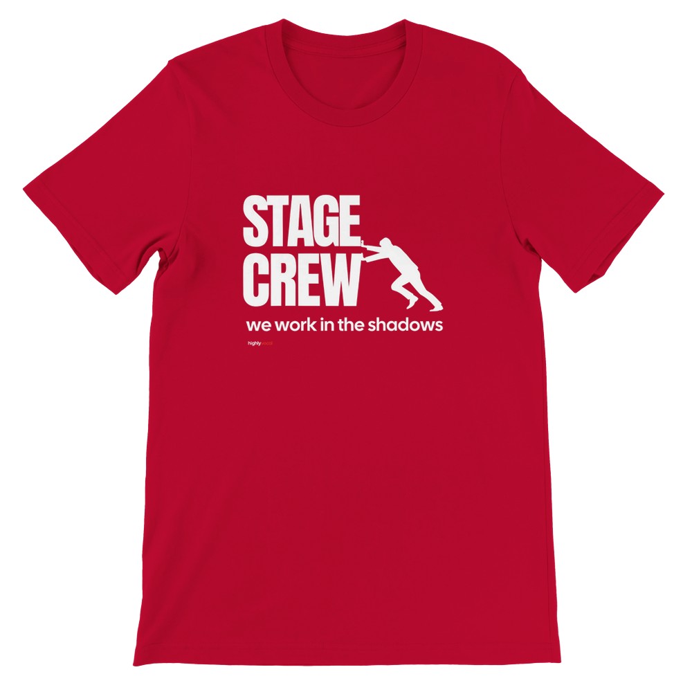 Stage Crew T-Shirt - Red / S - Print Material