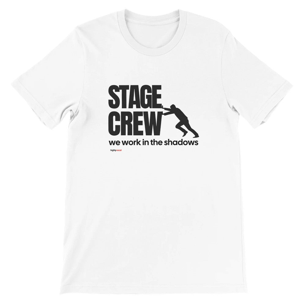 Stage Crew T-Shirt - White / S - Print Material