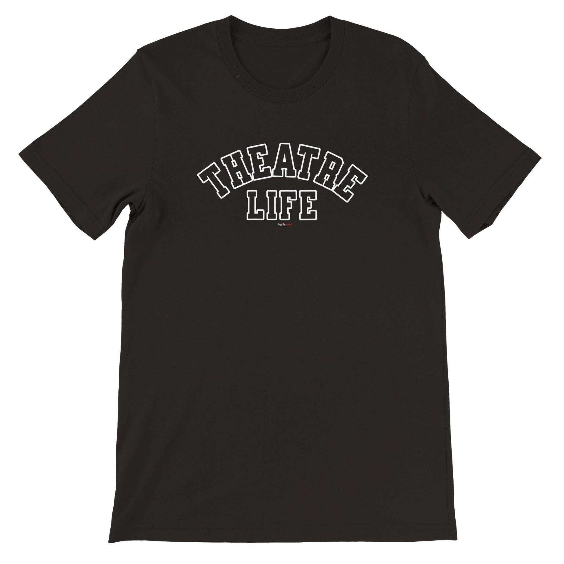 Theatre Life Varsity Style T-Shirt - Black / S - Print Material