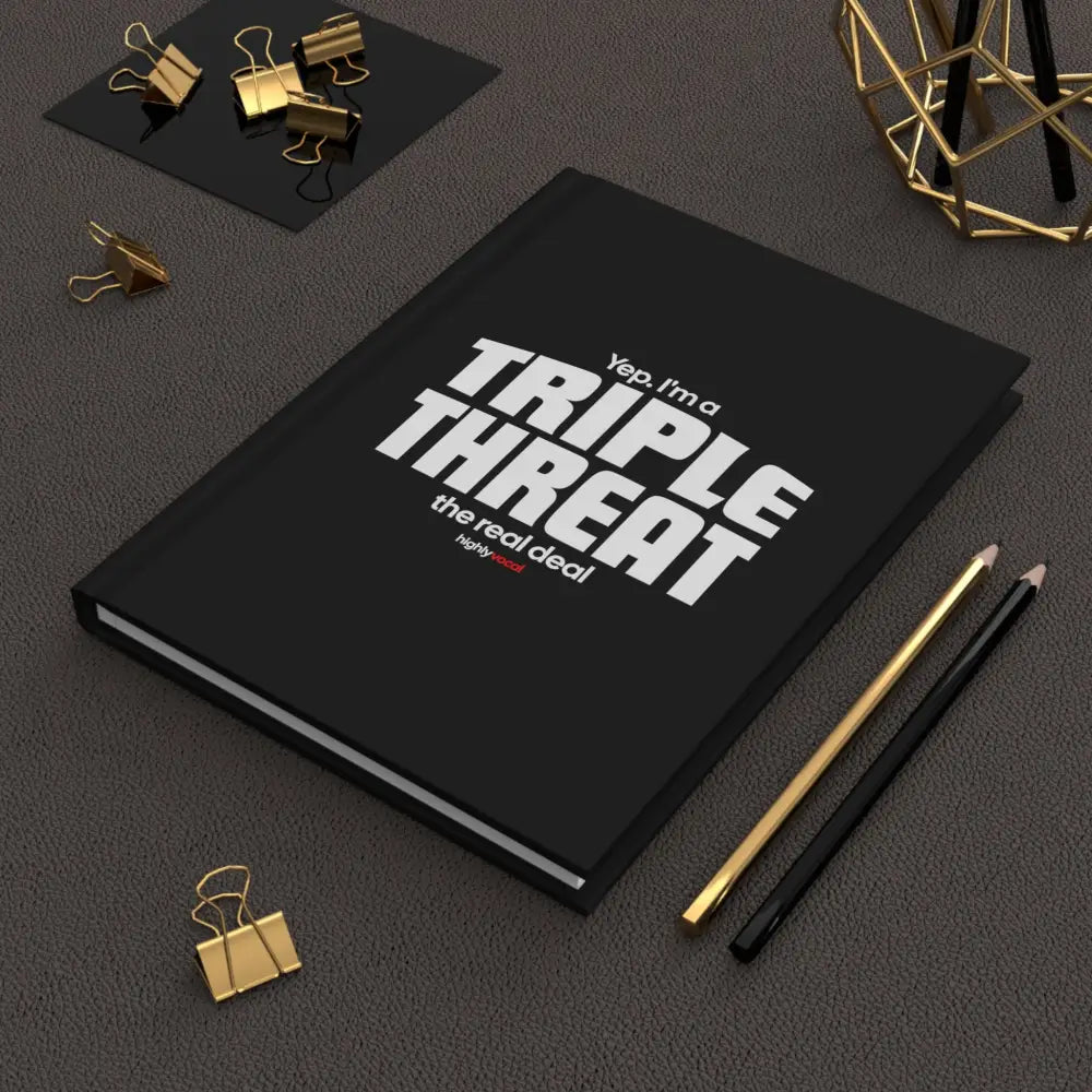 Triple Threat Journal - Black - Highly Vocal