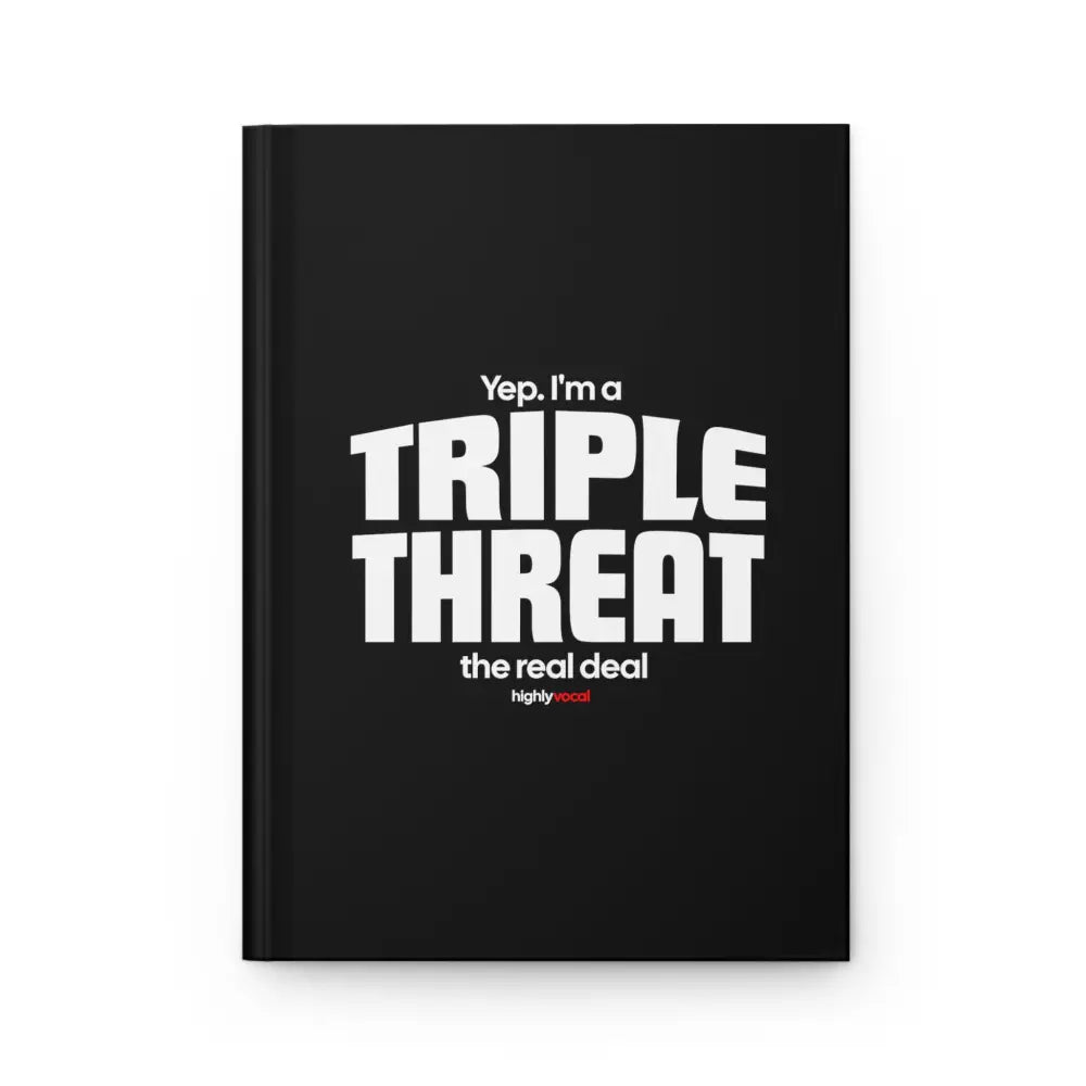 Triple Threat Journal - Black - Highly Vocal