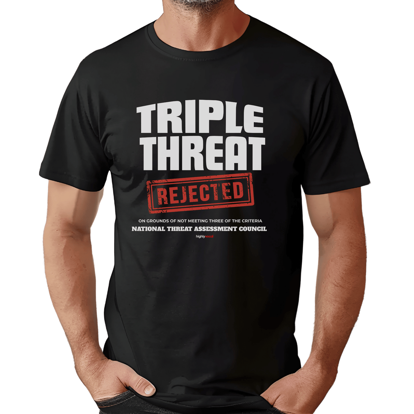 Triple Threat Rejected T-Shirt - Print Material