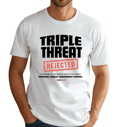 Triple Threat Rejected T-Shirt - Print Material