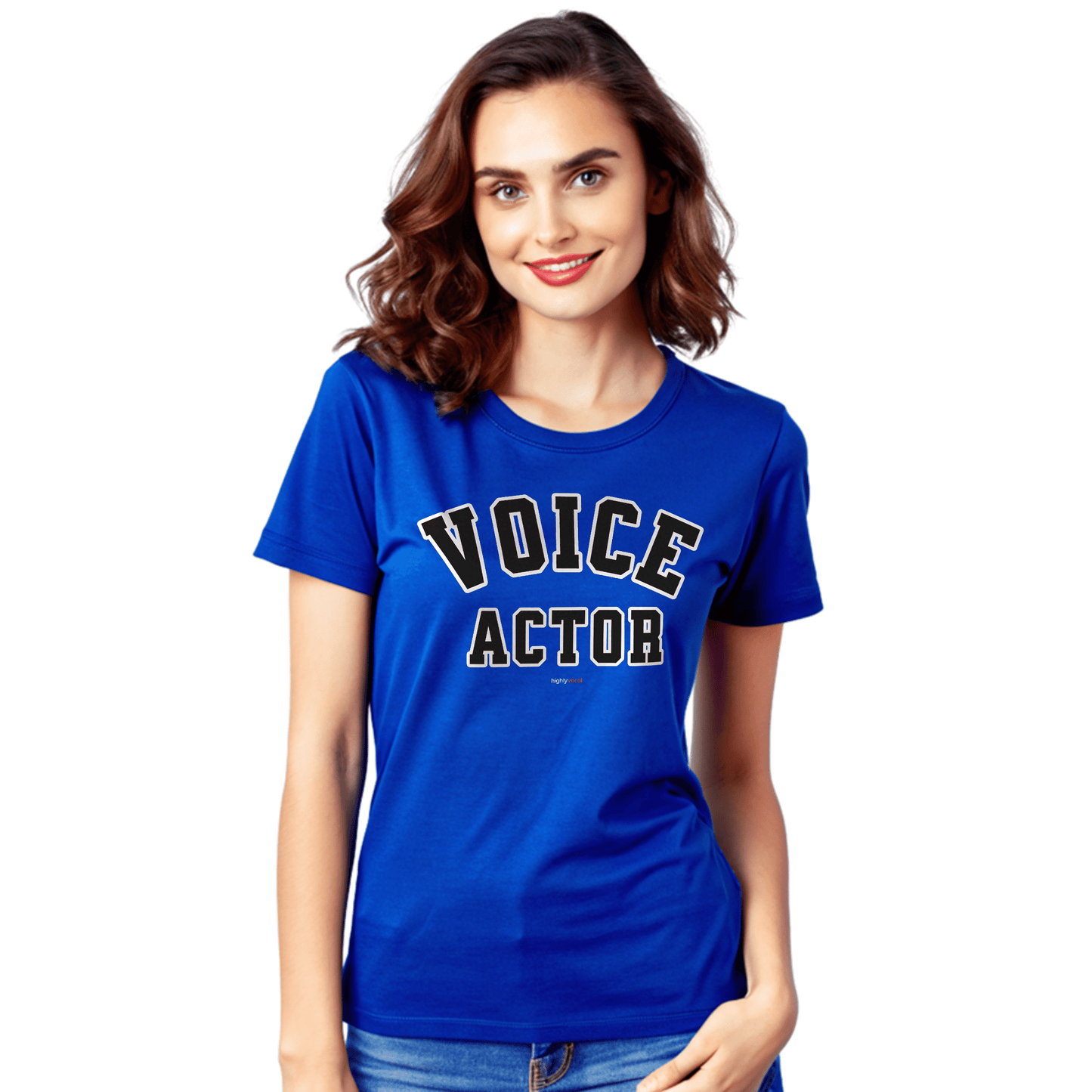 Varsity Style Voice Actor T-Shirt for Voiceovers - Highly Vocal