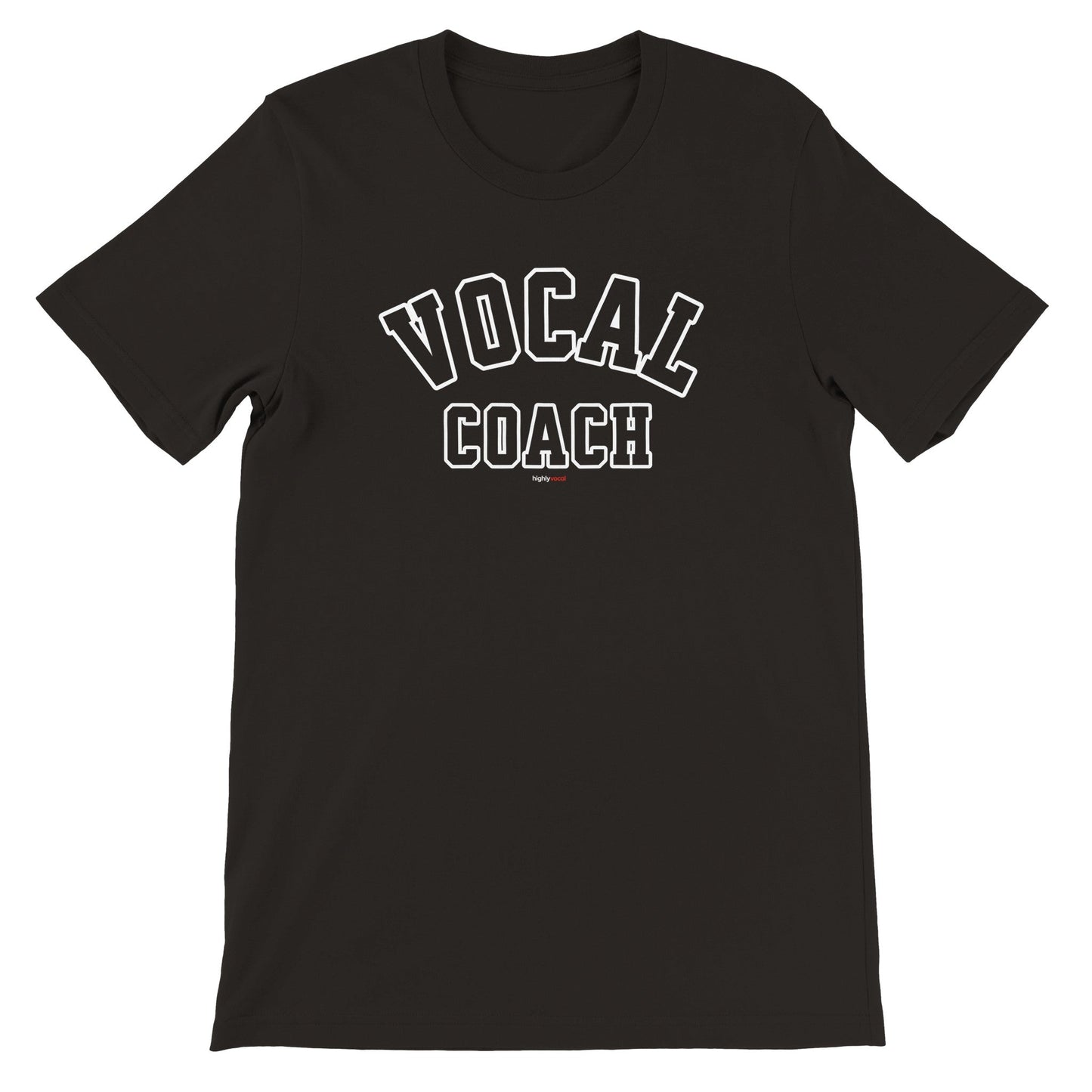 Vocal Coach Varsity Style T-Shirt - Black / S - Print Material